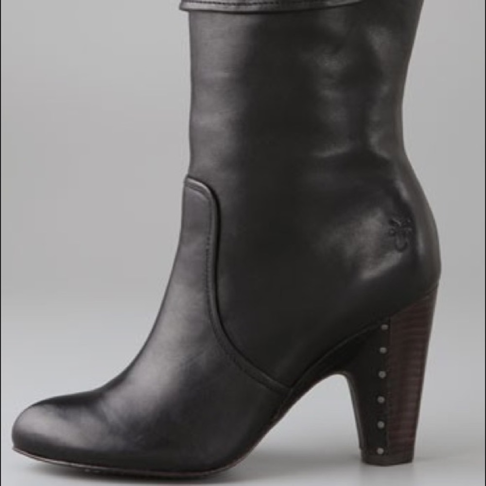 Black Frye Bethany Cuff Shortie Boots Size 7M